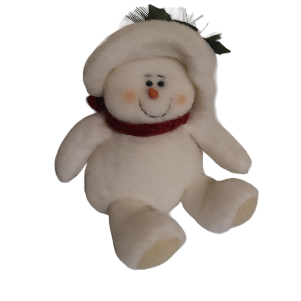 NWT Crazy Mountain Snowman Plush Christmas Snowman Cotton 10”
